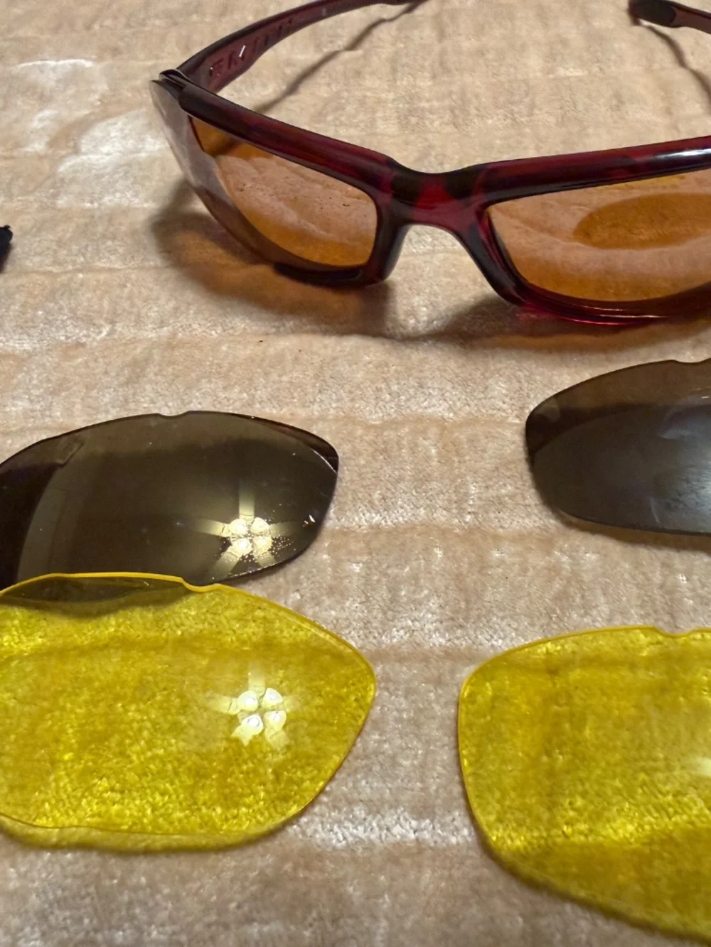 Women's Sunglasses with interchangeable colored lenses